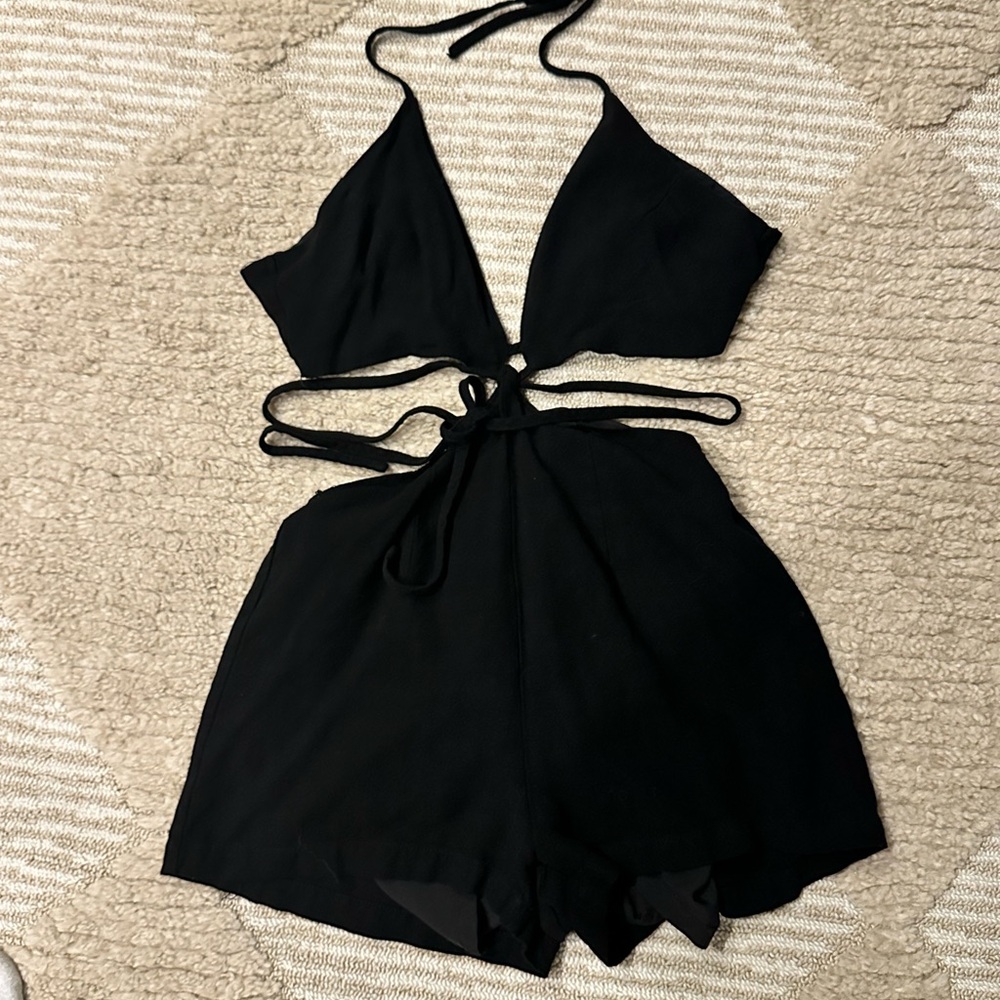 Elegant Black Halter Jumpsuit